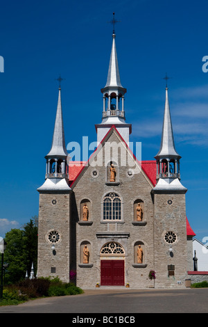 A Church is seen in Sainte Famille Ile d'Orleans Stock Photo