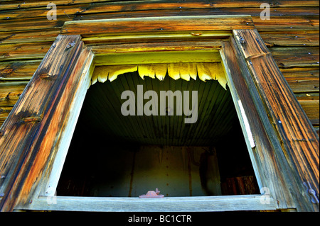 Abandoned house window Stock Photo