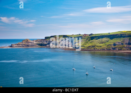 Runswick Bay and Kettleness North Yorkshire Coast Stock Photo