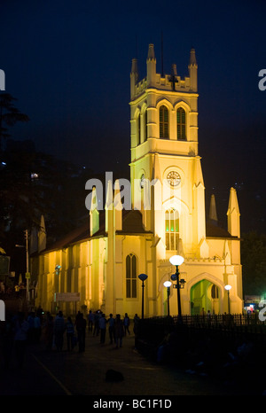 'Christ Church': Shimla. Colonial era church, originally built by the British. Shimla. Himachal Pradesh. India. Stock Photo