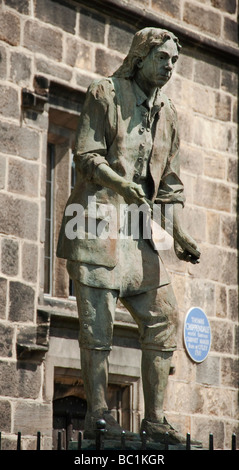 Statue of Thomas Chippendale, cabinet maker & furniture designer in his birthplace Otley, Yorkshire, UK Stock Photo