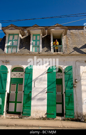 Haiti, Nord, Cap Haitien, Doors and Windows. Stock Photo