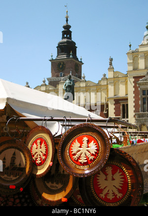 Poland Krakow Main Market Square souvenirs Stock Photo
