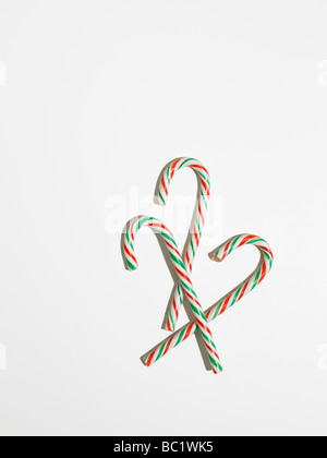 sticks of candy canes Stock Photo