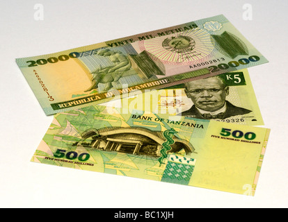 South East African Banknotes. Stock Photo