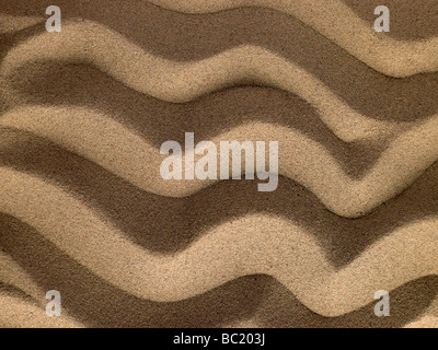 Rippled Texture In Sand Stock Photo
