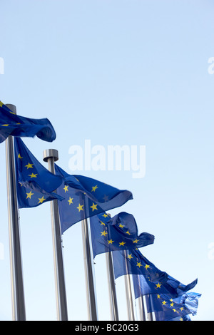 Flags Flying Outside European Commission Building