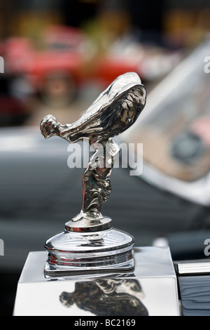 Emily, the figurine on front of Rolls Royce car Stock Photo