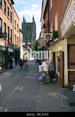 Church Street in Hereford city centre, UK Stock Photo