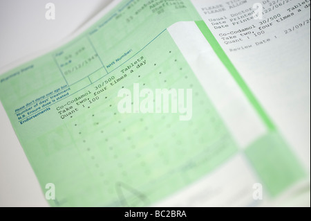 Close up of a doctor's nhs prescription note Stock Photo - Alamy