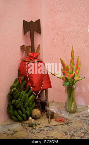 Havana, Cuba, an altar of the main Cuban Santeria religion Stock Photo -  Alamy