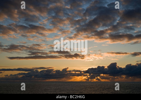 dh  YESNABY ORKNEY Atlantic Ocean sunset evening dusk Stock Photo