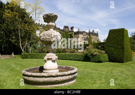 Fountain at Renishaw Hall, Sheffield, UK Stock Photo