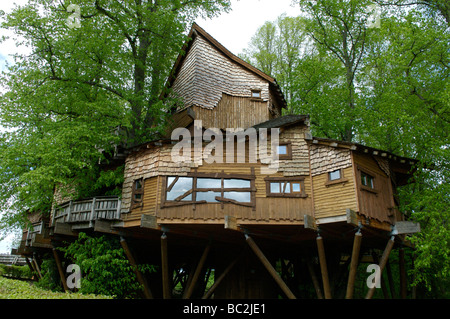 The tree house at Alnwick Castle, Northumberland Stock Photo