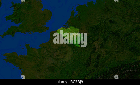 Belgium Satellite Image Stock Photo Alamy