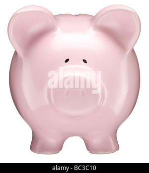 Pink piggy bank Stock Photo