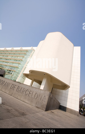 Abstract view of Museu d'Art Contemporani de Barcelona (MACBA) Stock Photo