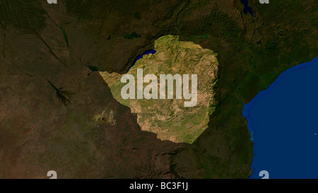 Zimbabwe, Satellite Image Stock Photo: 71603192 - Alamy