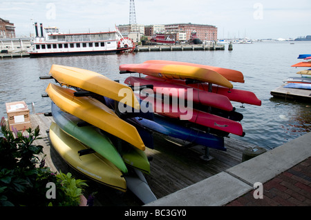 The Inner Harbor area in Baltimore, MD USA. Stock Photo