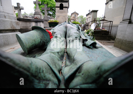 The tomb of Victor Noir, a 19th century journalist assassinated whose ...