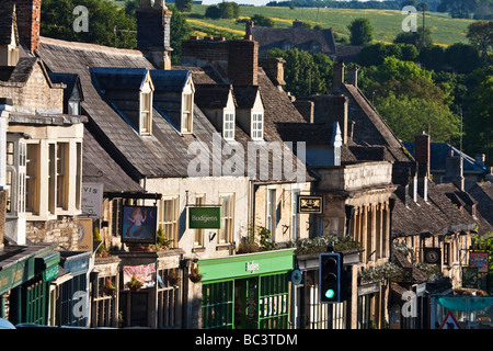 High Street Burford Oxfordshire in the Cotswolds Stock Photo