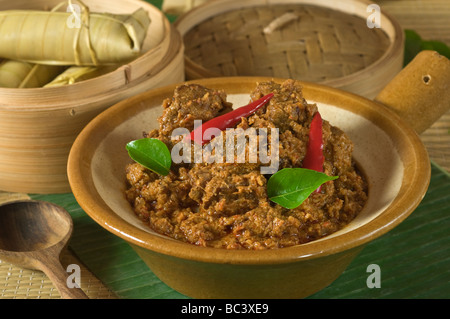 Rendang Indonesia Malaysia Food Stock Photo