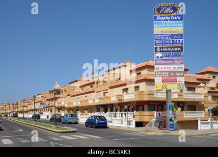 Street in Calete de Fuste, Canary Island Fuerteventura Stock Photo