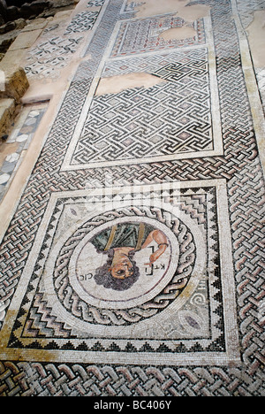 Cyprus, Kourion,  Latin, curium, historical, ancient archaeological site, ruins, roman , theatre Stock Photo