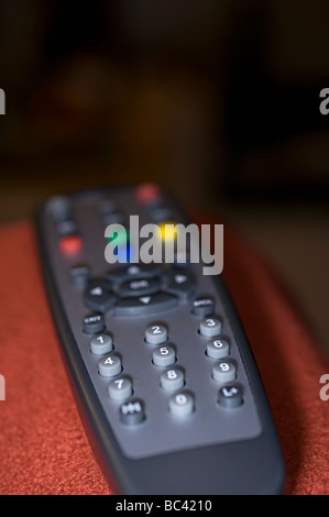 a remote control for a tv freeview box in the uk Stock Photo