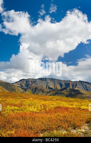 Clouds over the Ogilvie Mountains Tombstone Territorial Park Yukon Canada Stock Photo