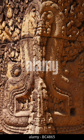 srei banteay sandstone temple mythical ornate carving cambodia angkor alamy ruins carved monster head