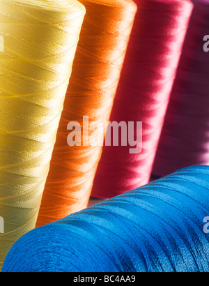 Reels of threads Stock Photo