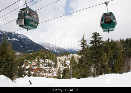 Whistler mountain resort venue of the 2010 Winter Olympic Games Stock Photo