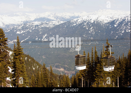 Whistler mountain resort venue of the 2010 Winter Olympic Games Stock Photo