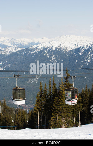 Whistler mountain resort venue of the 2010 Winter Olympic Games Stock Photo