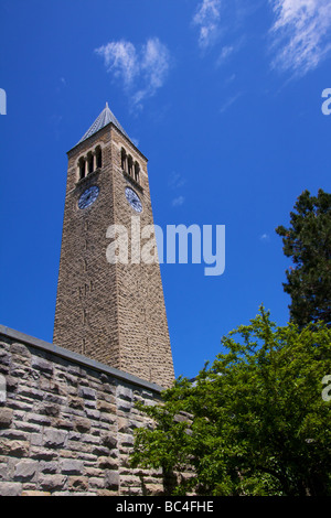 Cornell University clock tower Stock Photo