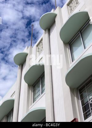 Art Deco architecture,hotel,South Beach Miami,Carlyle Hotel Stock Photo