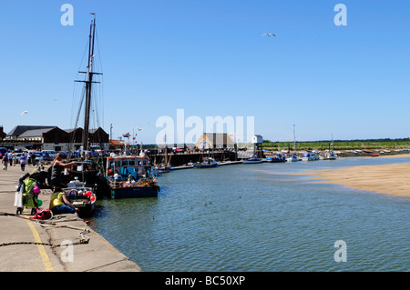 The Quayside, Wells-next-the-sea, Norfolk, England, Uk Stock Photo - Alamy