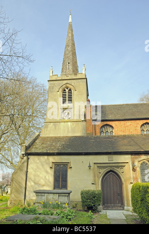 St Mary's Old Church Stoke Newington Church Street London England UK Stock Photo