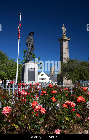 war memorial and column and statue of major general rollo gillespie in the square comber county down northern ireland uk Stock Photo