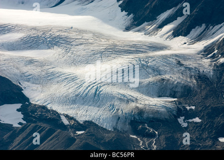 Worthington Glacier at Thompson Pass Chugach Mountains Alaska USA Stock Photo