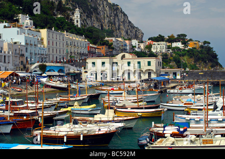 Marina Grande on the Isle of Capri, Italy Stock Photo