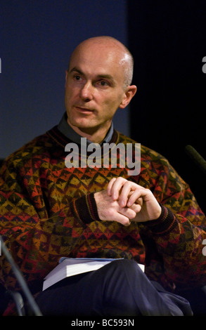 David Mackay British scientist in a climate change debate at Hay Festival 2009 Stock Photo