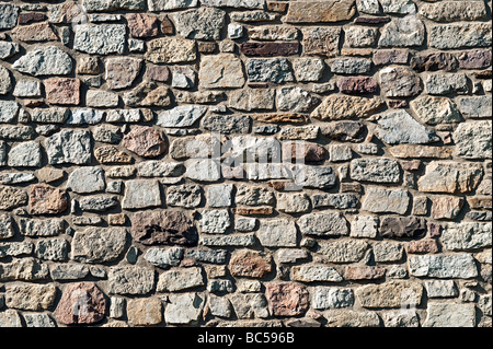 Fieldstone wall Stock Photo