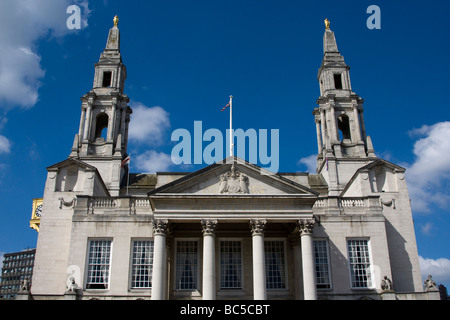 Leeds Civic Hall is a civic building housing Leeds City Council, located in Millennium Square, Leeds, West Yorkshire, England. Stock Photo