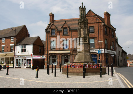 Uttoxeter market town centre high street Staffordshire england uk gb Stock Photo