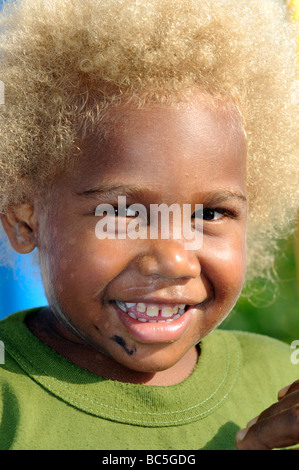 port vila vanuatu girl Stock Photo