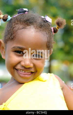 port vila vanuatu girl toddler Stock Photo