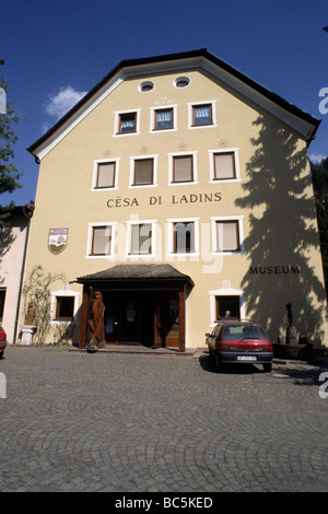 Italy, Trentino Alto Adige South Tyrol, Dolomites, Val Gardena, Ortisei St Ulrich, Val Gardena Museum Stock Photo