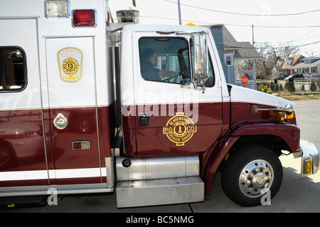 ambulance responding on a call in Bladensburg Maryland Stock Photo